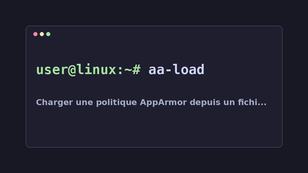 Illustration Linux pour la commande aa-load