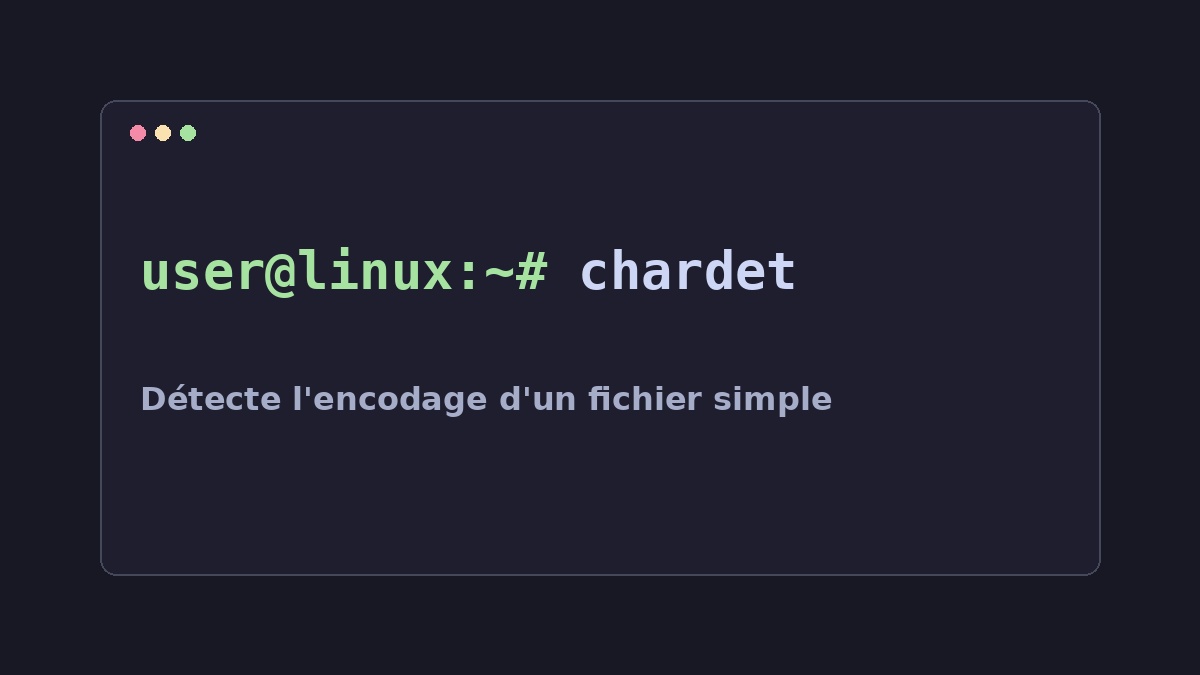Illustration Linux pour la commande chardet