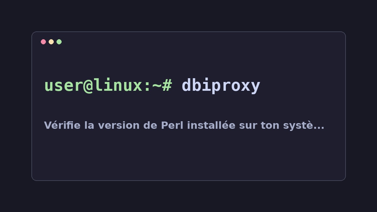 Illustration Linux pour la commande dbiproxy