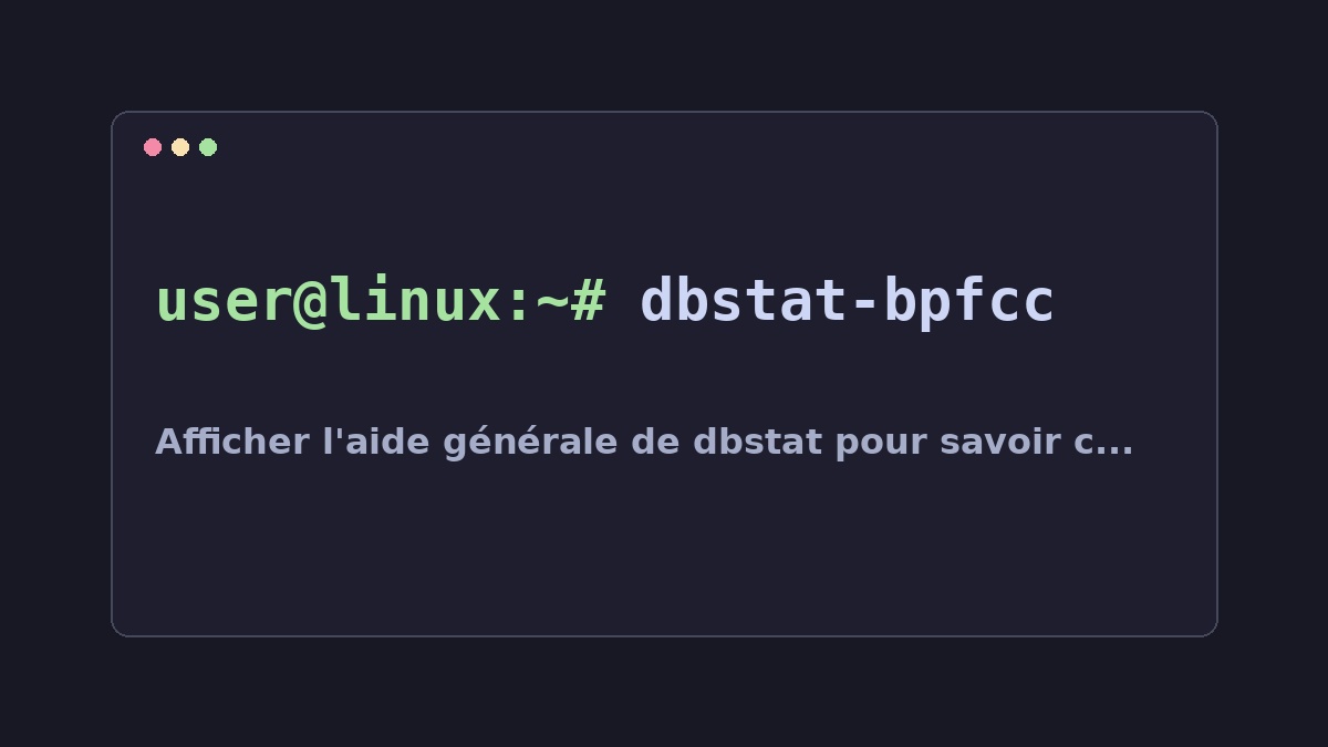 Illustration Linux pour la commande dbstat-bpfcc