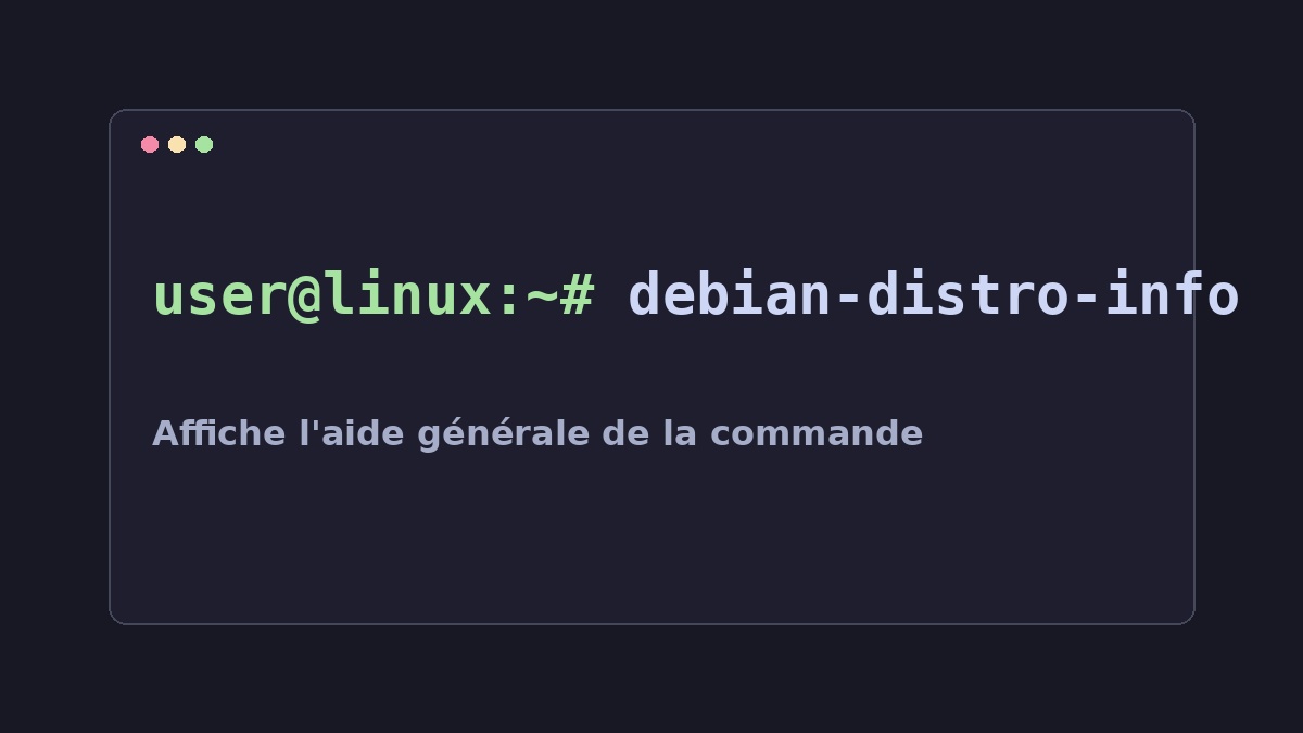Illustration Linux pour la commande debian-distro-info