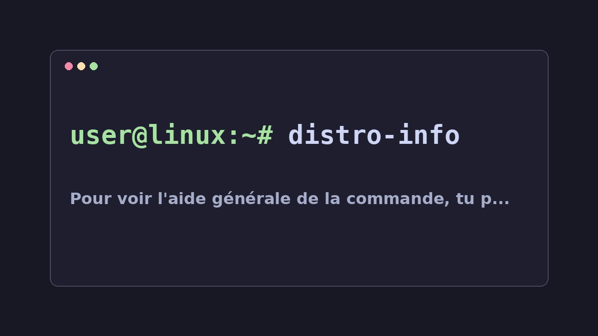 Illustration Linux pour la commande distro-info