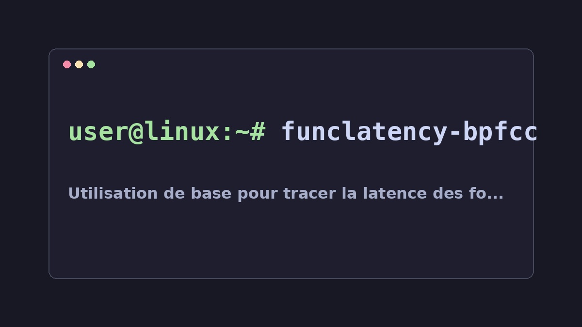 Illustration Linux pour la commande funclatency-bpfcc
