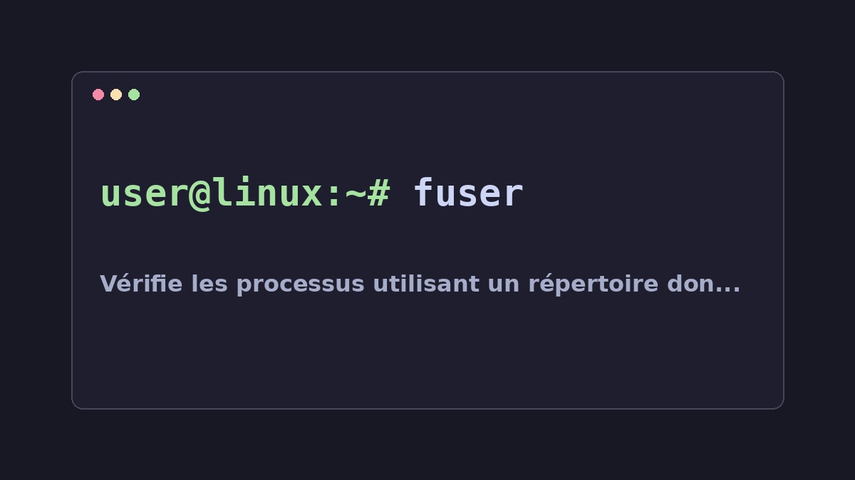 Illustration Linux pour la commande fuser