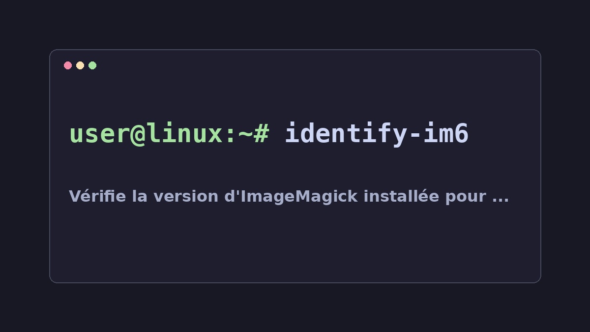 Illustration Linux pour la commande identify-im6
