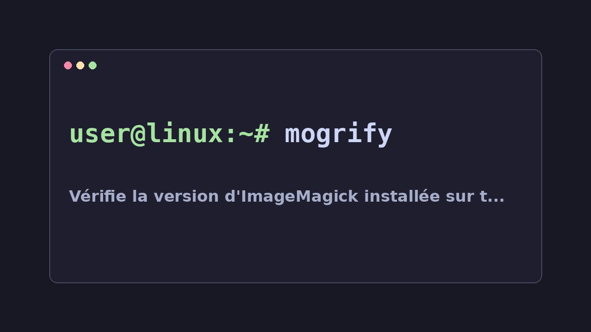 Illustration Linux pour la commande mogrify