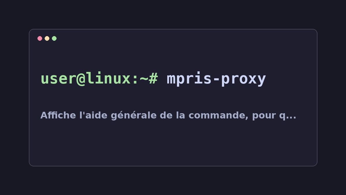 Illustration Linux pour la commande mpris-proxy