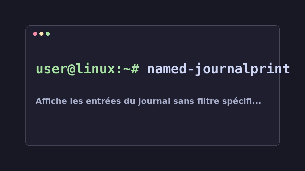 Illustration Linux pour la commande named-journalprint