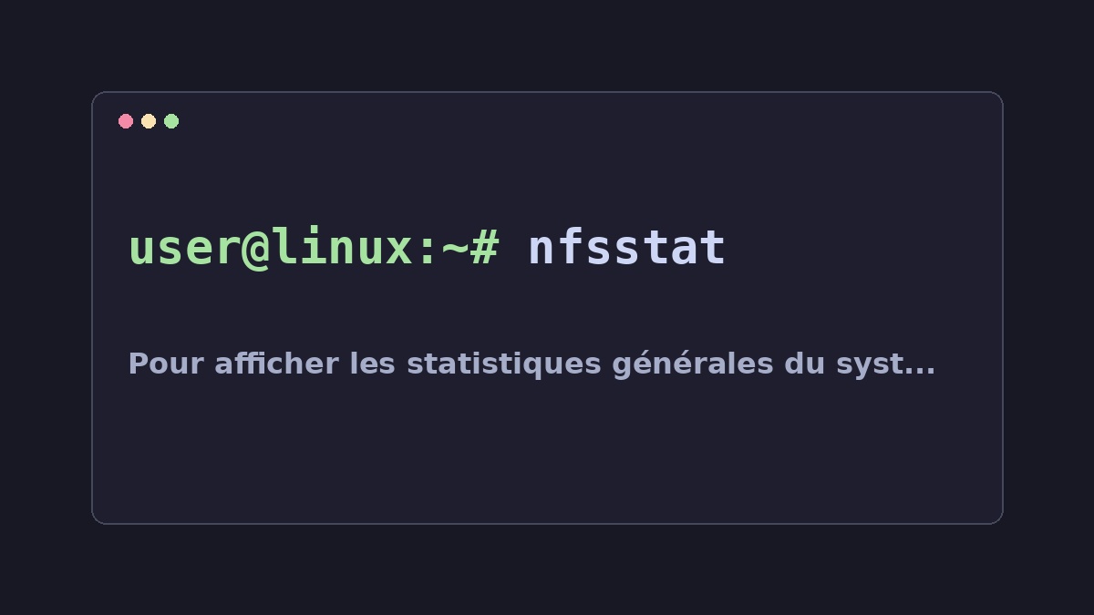 Illustration Linux pour la commande nfsstat