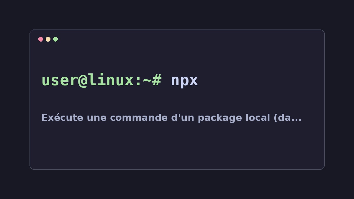 Illustration Linux pour la commande npx