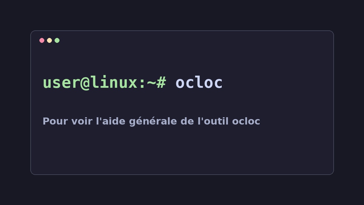 Illustration Linux pour la commande ocloc