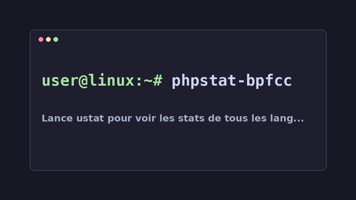 Illustration Linux pour la commande phpstat-bpfcc