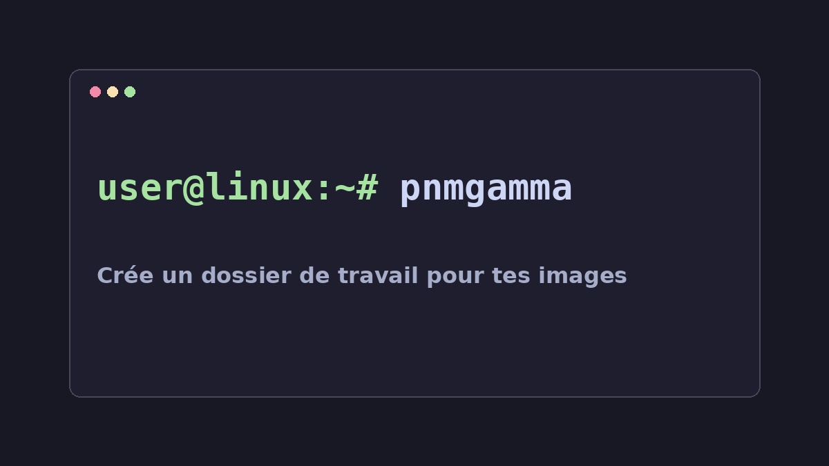 Illustration Linux pour la commande pnmgamma