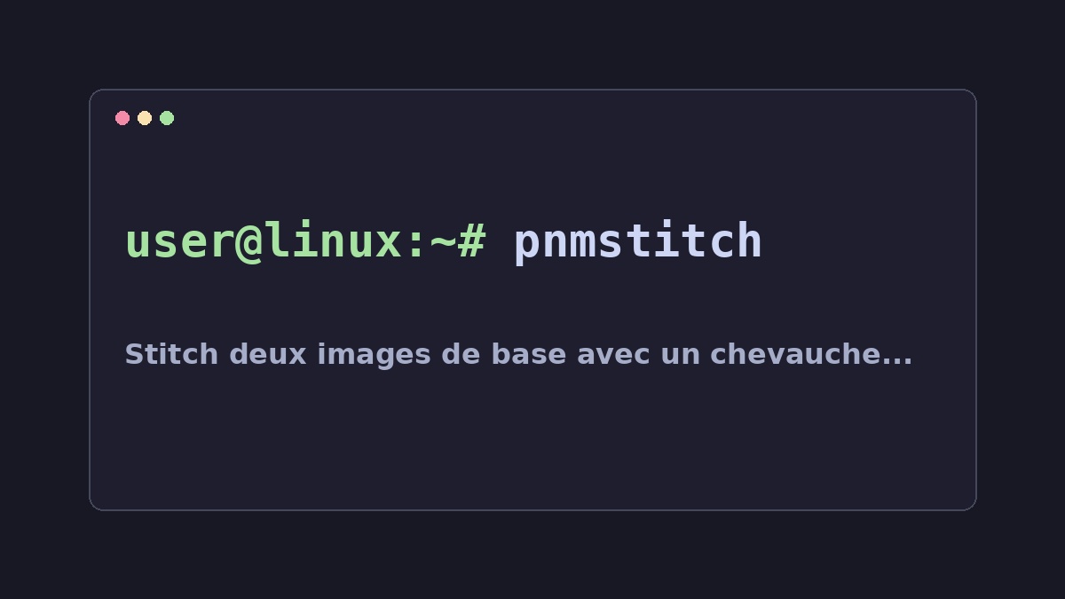 Illustration Linux pour la commande pnmstitch