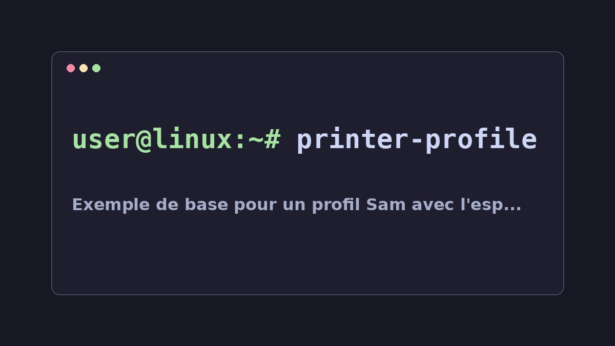 Illustration Linux pour la commande printer-profile