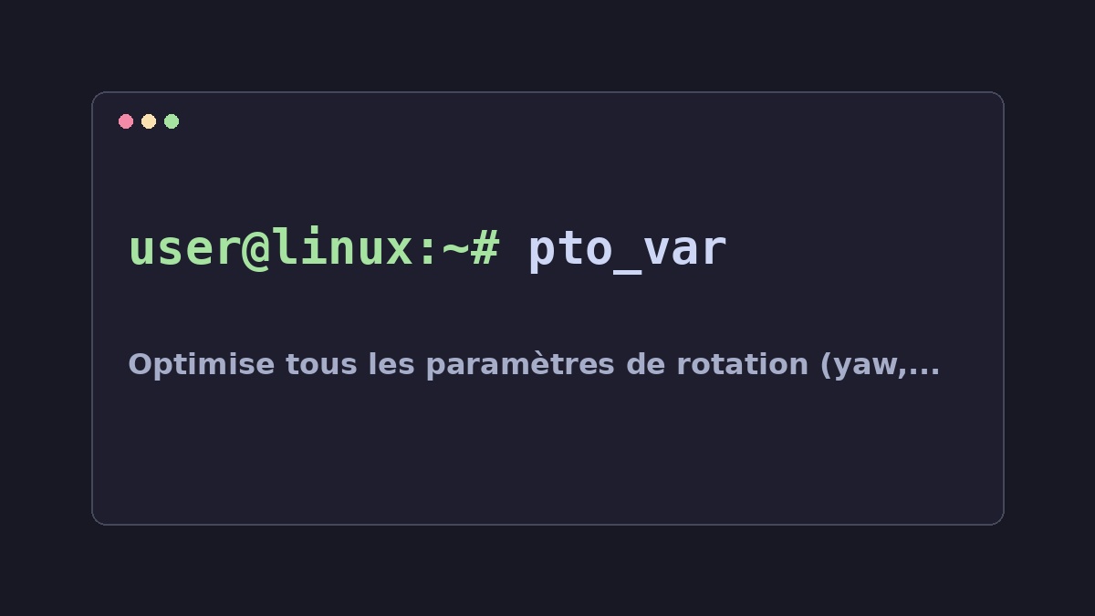 Illustration Linux pour la commande pto_var
