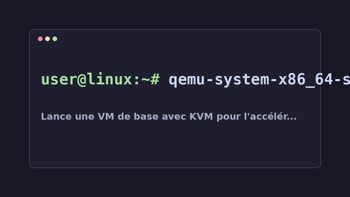 Illustration Linux pour la commande qemu-system-x86_64-spice