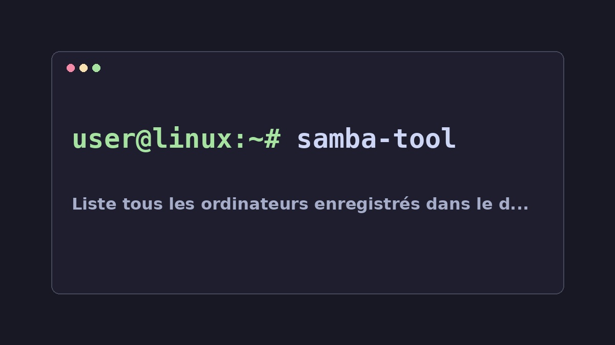 Illustration Linux pour la commande samba-tool
