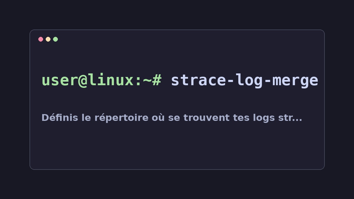 Illustration Linux pour la commande strace-log-merge