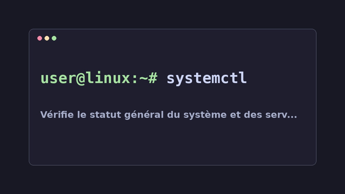 Illustration Linux pour la commande systemctl