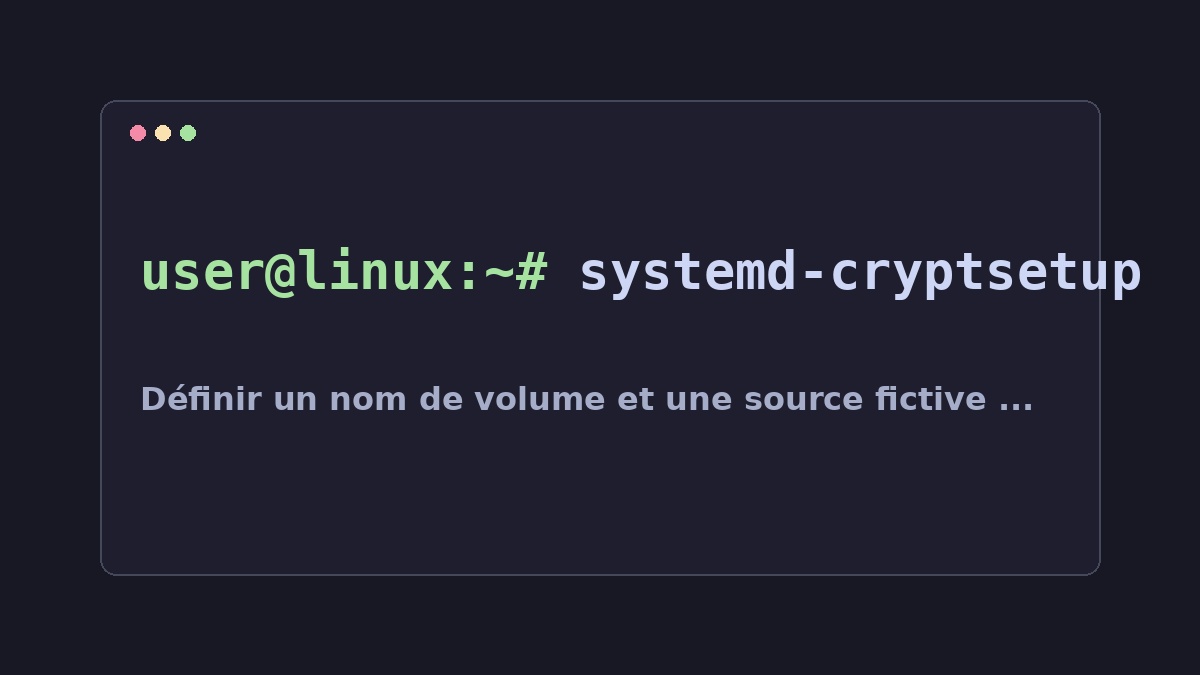 Illustration Linux pour la commande systemd-cryptsetup