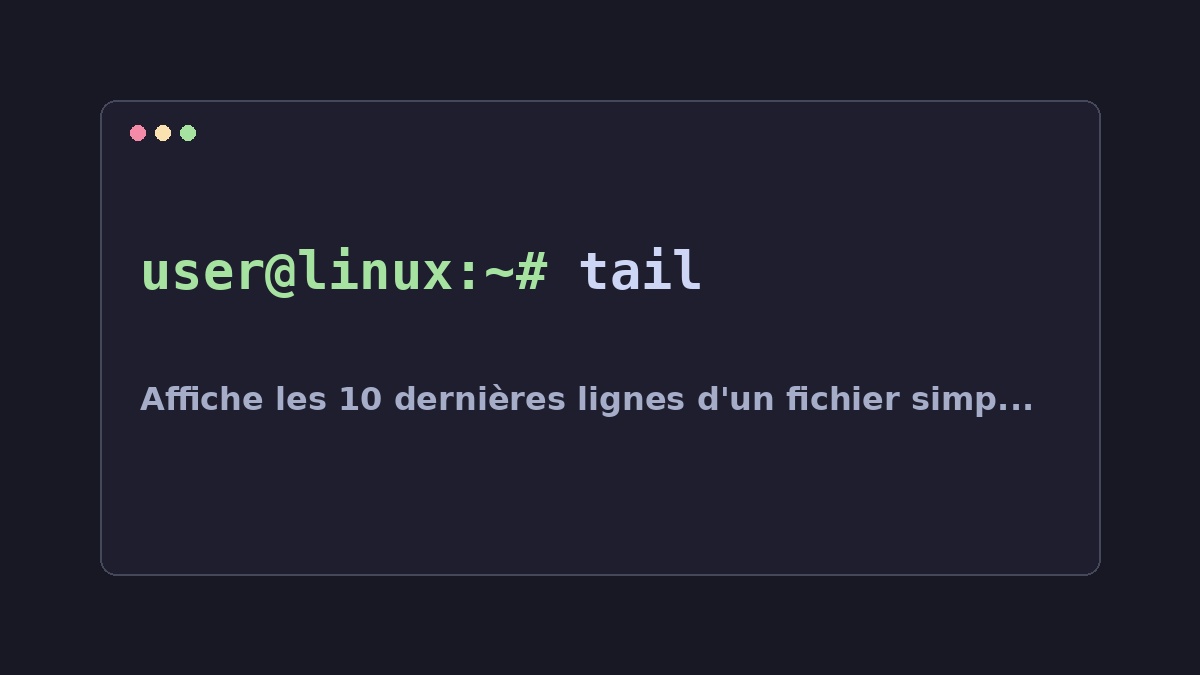 Illustration Linux pour la commande tail