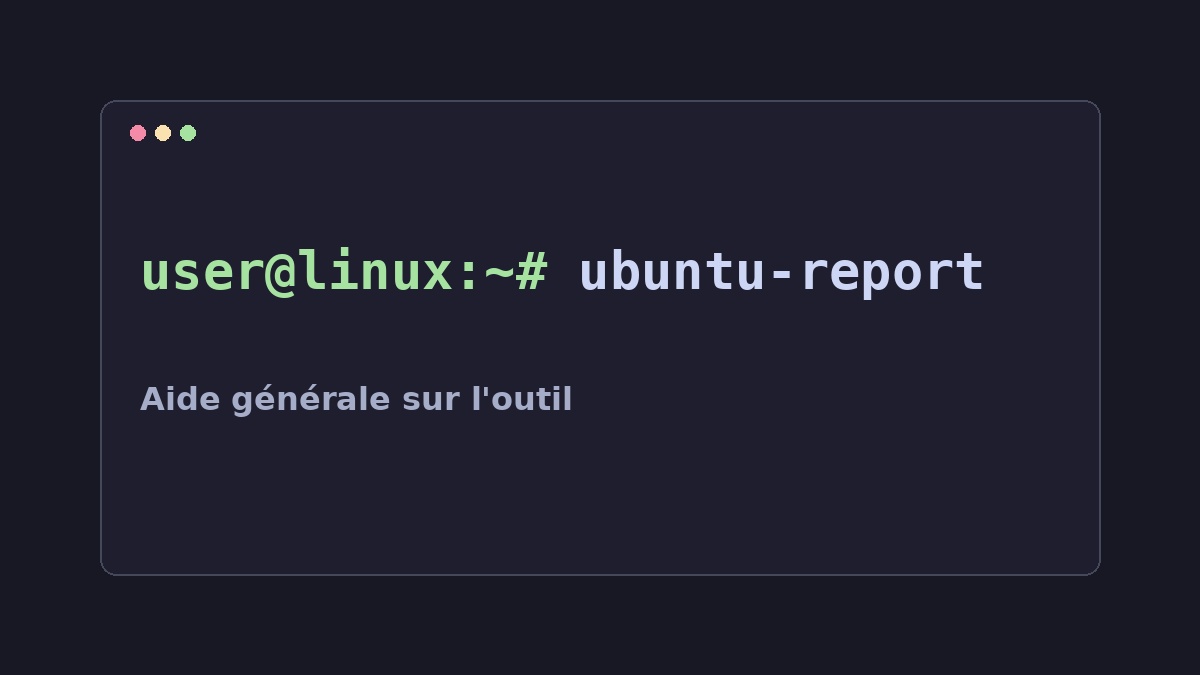 Illustration Linux pour la commande ubuntu-report