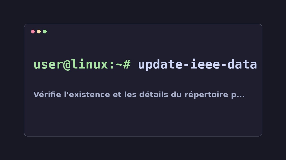 Illustration Linux pour la commande update-ieee-data